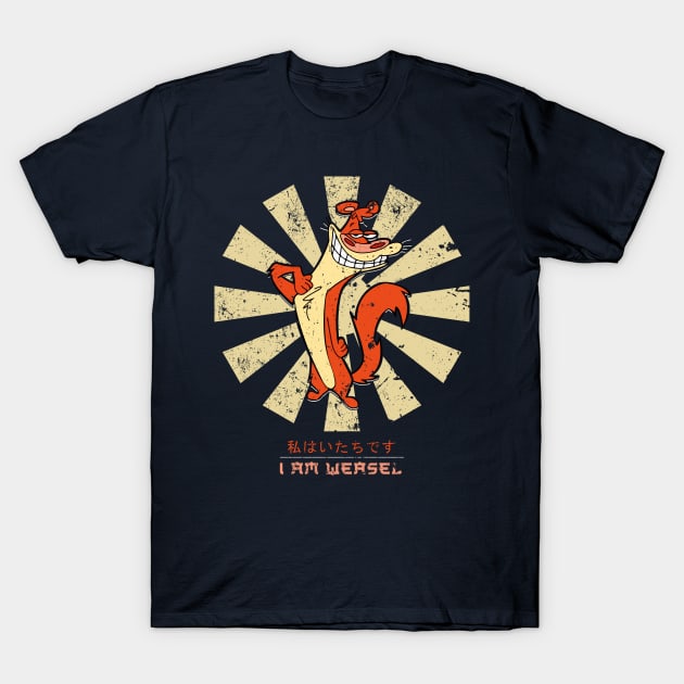 I Am Weasel Retro Japanese T-Shirt by Nova5